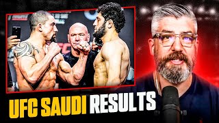 LUKE THOMAS LIVE Reaction  UFC Saudi Robert Whittaker SMASHES Ikram Aliskerov [upl. by Fulvia278]