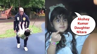 Akshay Kumar Cute Video Playing With His Daughter Nitara Kumar AT Inside House [upl. by Key]