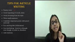 Article Writing I Writing Skills I Sample Article Writing I Explanation I format I [upl. by Sicular510]