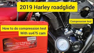 how to do compression test on Harley m8 114 [upl. by Holly-Anne]