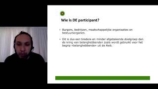 Webinar Participatie in de Omgevingswet  participatiebeleid opstellen [upl. by Christmann]