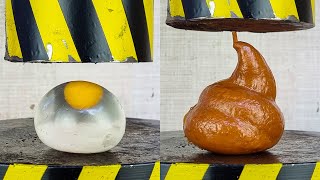 TOP 100 ITEMS UNDER HYDRAULIC PRESS Compilation [upl. by Narat]