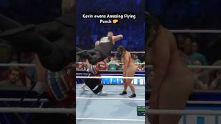 Kevin owens amazing flying punch kevinowens niajax codyrhodes wwe2k24malevsfemale wwe2k24game [upl. by Zeculon]