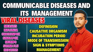 viral disease in hindi  communicable disease  bsc nursing 1st yeaer  viral disease nursing [upl. by Euqnom57]