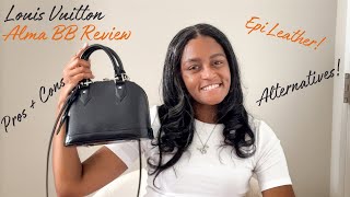 Louis Vuitton Alma BB handbag Review Epi Leather  Pros  cons  Price  Alternatives  Céline  Me [upl. by Aidnyl]