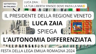 LUZA ZAIA spiega LAUTONOMIA delle REGIONI Equa divisione dei compiti in un paese efficiente [upl. by Hesper250]