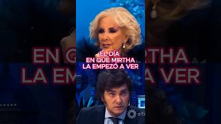 CUANDO MIRTHA LA EMPEZÓ A VER milei mileipresidente mesaza mirthalegrand [upl. by Rebane889]