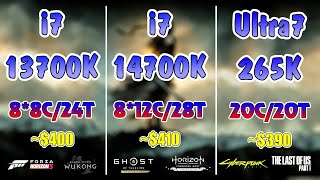 Ultra 7 265K Vs i7 14700K vs i7 13700k [upl. by Enajharas163]