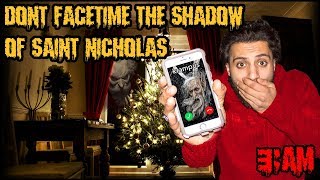 SCARY KRAMPUS ANSWERS WHILE CALLING SANTA ON FACETIME GOES WRONG SOMETHING CAME IN MY HOUSE [upl. by Suisyola]