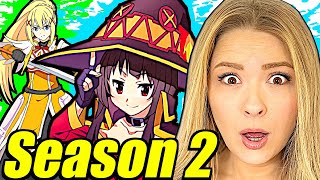 Couple Reacts To KONOSUBA Season 2 FOR THE FIRST TIME Season 2 Supercut [upl. by Otiv1]