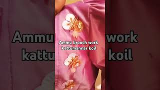 flower brooch work kattumannarkoil [upl. by Merat]