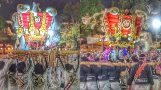 20241005 堺市 緑ヶ丘·浜石 ふとん太鼓 神社境内へ 石津神社 秋祭り 宵宮 [upl. by Bluefield948]