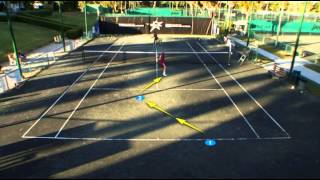 Serve and volley drill with Emilio Sanchez Vicario [upl. by Ttebroc]