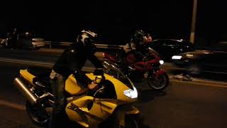 Suzuki TL1000R vs Suzuki TL1000S drag race [upl. by Mariette]