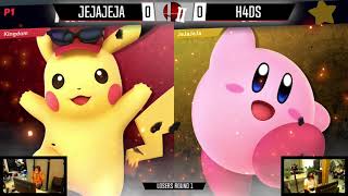 Back in Blood 2  LOSERS TOP 8  JeJaJeJa Kirby vs H4DS Pikachu [upl. by Halludba]