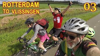 Bicycle Tour the Netherlands  Rotterdam to Vlissingen  Family Bike tour  Part 3 [upl. by Fulvia]