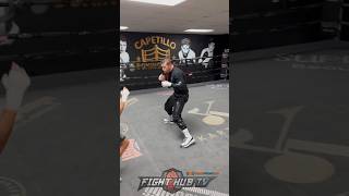 Canelo Álvarez FINAL WORKOUT for Jermell Charlo looks FAST [upl. by Savell705]