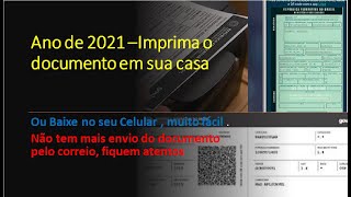 COMO IMPRIMIR O DOCUMENTO DE LICENCIAMENTO DO CARRO EM CASA OU BAIXAR NO CELULAR [upl. by Enelyak]