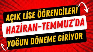 Açık Lise 2024 Sınav Takvimi [upl. by Teodoor]