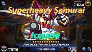 YuGiOh Master Duel Superheavy Samurai Vs Icejade [upl. by Ydeh984]