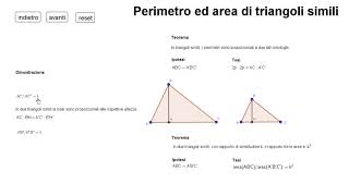 Perimetro ed area di triangoli simili [upl. by Nolahp]