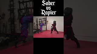 Saber vs Rapier sword HEMA martialarts [upl. by Racso]