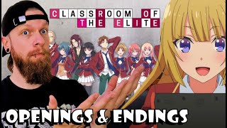 Classroom of the Elite Openings and Endings Reaction [upl. by Ivor]