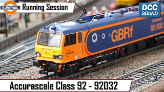 Accurascale Class 92  92032  IMechE Railway Division in the GBRf Europorte Livery DCC Sound [upl. by Yonit]