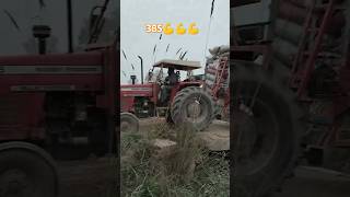 Massey 385 tractor power with Lord troli  tractor video  tractor stunts video tractorvideo [upl. by Idnib]