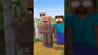 Villagers VS Pillager Hahaha 😂 trending minecraft hahaha edit villagers pillagers herobrine [upl. by Junno]