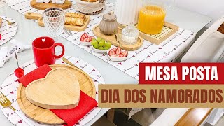 CAFÉ DA MANHÃ PARA O DIA DOS NAMORADOS  MESA POSTA  Jéssica Ávila Home [upl. by Burdelle]