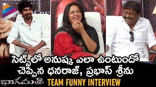 Bhaagamathie Movie Team FUNNY Interview  Anushka  Dhanraj  Prabhas Sreenu  Telugu FilmNagar [upl. by Enitsugua436]