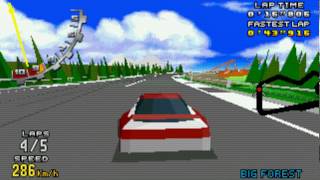 virtua racing walk all track time trial mode  sega 32x  Vizzedcom Play [upl. by Forland]