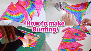 How to make Bunting Beginners Tutorial [upl. by Ynnad622]