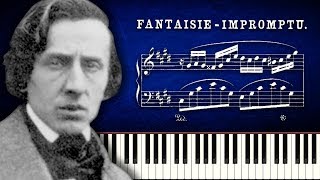 Chopin  FantaisieImpromptu  Piano Tutorial [upl. by Birchard]