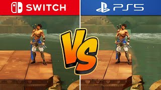 Prince of Persia The Lost Crown Graphics Comparison Switch vs PS5 [upl. by Annohsed]