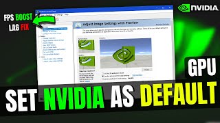 How to Set Nvidia as Default GPUGraphics Card on Windows 11 amp 10 Laptop  2024 [upl. by Diva]