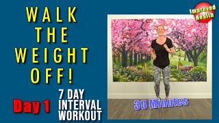 Walk the WEIGHT OFF  Lose Weight with a Walking Workout for All Ages  Day 1 Walk at Home Program [upl. by Latton]