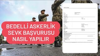 2024 BEDELLİ ASKERLİK SEVK BAŞVURUSU NASIL YAPILIR  ASKERLİK SEVK BELGESİ NASIL ALINIR [upl. by Us]