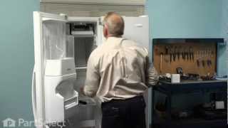 Refrigerator Repair Replacing the Ice Maker Assembly Whirlpool Part  2198597 [upl. by Atima]