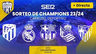 🏆⚽️ SORTEO de los GRUPOS de la UEFA Champions League 202324  BOMBOS EN DIRECTO [upl. by Ytte]