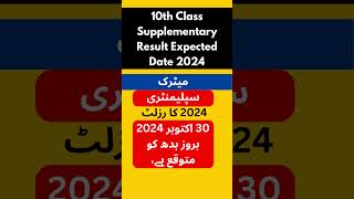 10th Class Supplementary Result Expected Date 2024 [upl. by Marietta686]