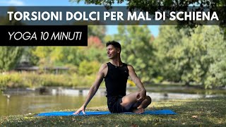 10 MINUTI di Torsioni Yoga per Mal di Schiena e Postura [upl. by Erde]