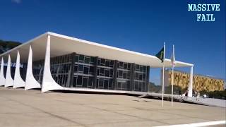 Jet breaks windows of Brazilian Supreme Court [upl. by Aronoff84]