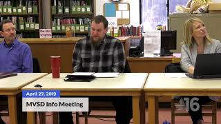 Missisquoi Valley School District  Informational Meeting  42719 [upl. by Alatea]