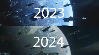 Squadron 42 opening prologue  comparison 2023 vs 2024 [upl. by Raffo]