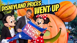 Disneyland Prices Went Up  Magic Key Up 20 [upl. by Ahsinak]