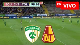 🔴 EQUIDAD 2  3 TOLIMA EN VIVO Y EN DIRECTO 🔴 LIGA BETPLAY I2024 🏆 NOTICIAS DEL VERDE [upl. by Persse865]