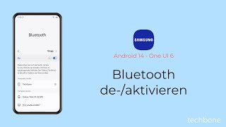 Bluetooth aktivieren oder deaktivieren  Samsung Android 14  One UI 6 [upl. by Meekyh]