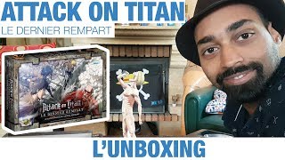 Unboxing du jeu de plateau Attack On Titan  Le dernier rempart par Mangatv [upl. by Lu550]